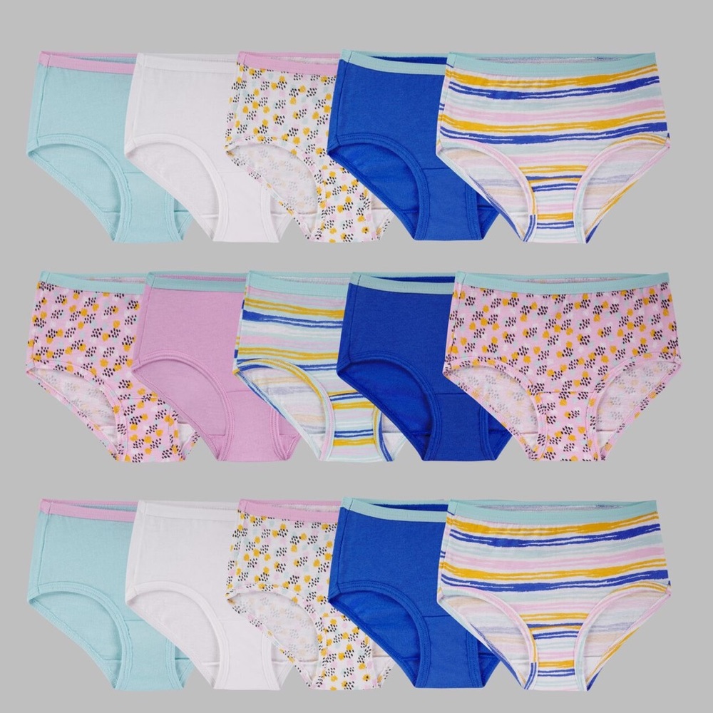 NEW Fruit of the Loom Girls’ Eversoft Underwear Briefs Pack of 10 MUST B…